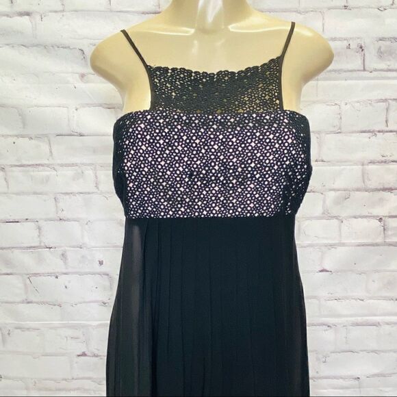 Club Monaco Women's Clamanta Black Silk Dress - Picture 3 of 12